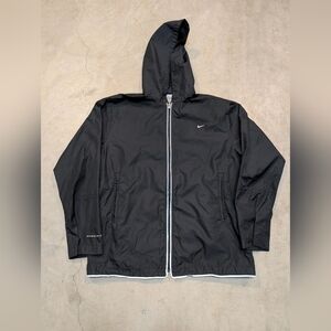 VTG Nike Track Jacket Clima Fit Black Full Zip Women's S